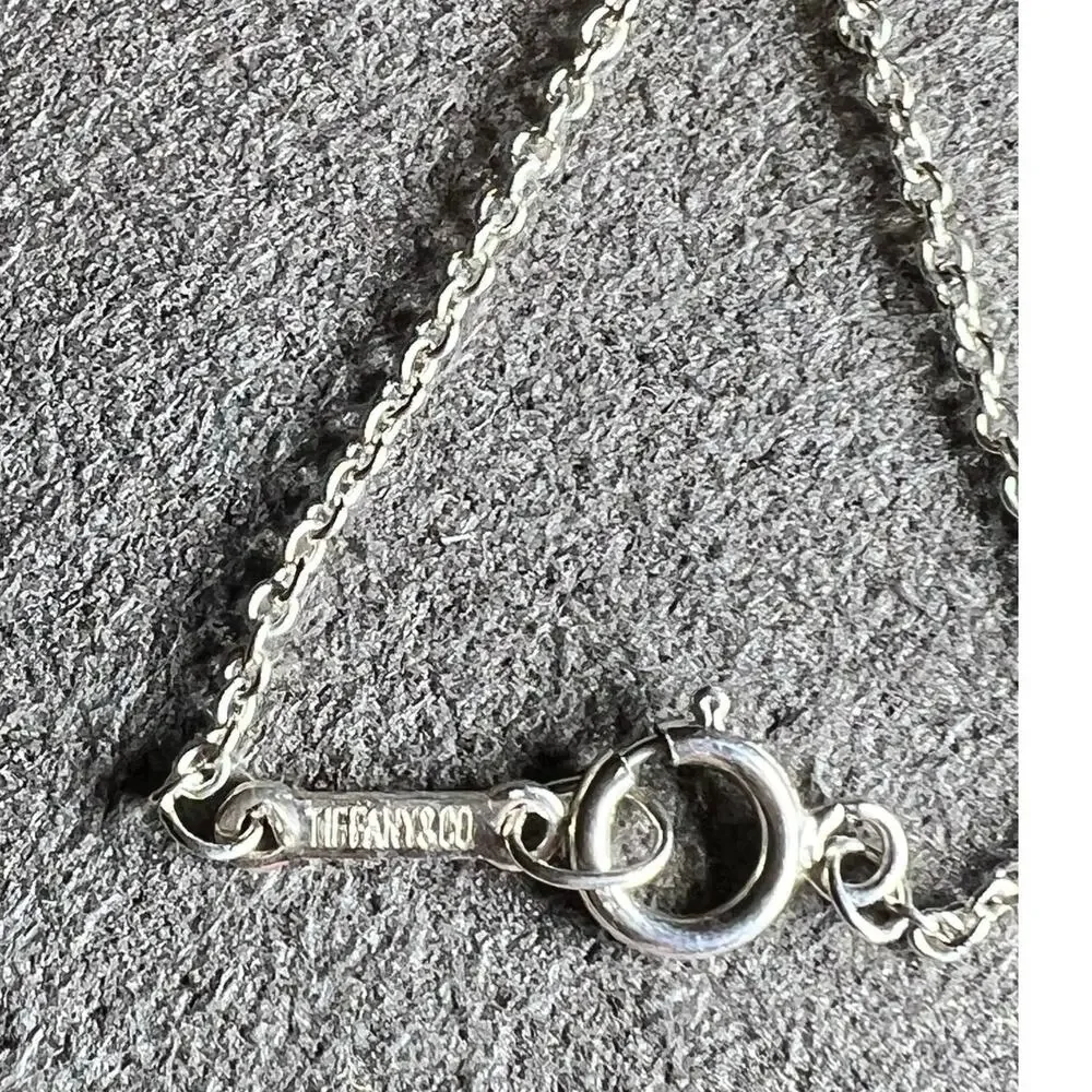 Tiffany & Co. Teddy Bear with Ribbon Bow Necklace on 16 inch chain - Picture 4 of 5
